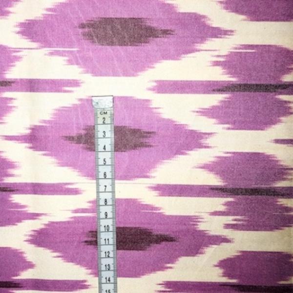 PINK DOTS Usbekischer Ikat Stoff